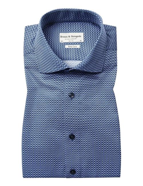 Bs Shohei Slim Fit Shirt Bruun & Stengade Blue