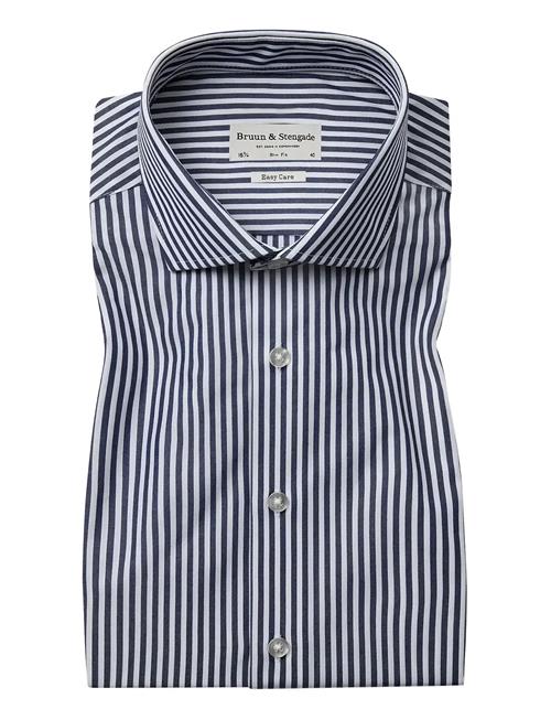 Bs Rodriguez Slim Fit Shirt Bruun & Stengade Blue