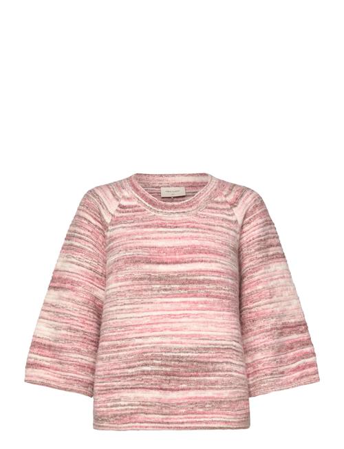 Pullover From Freequent In A Soft, Space Dyed Material With A Texture Pattern. T FREE/QUENT Pink