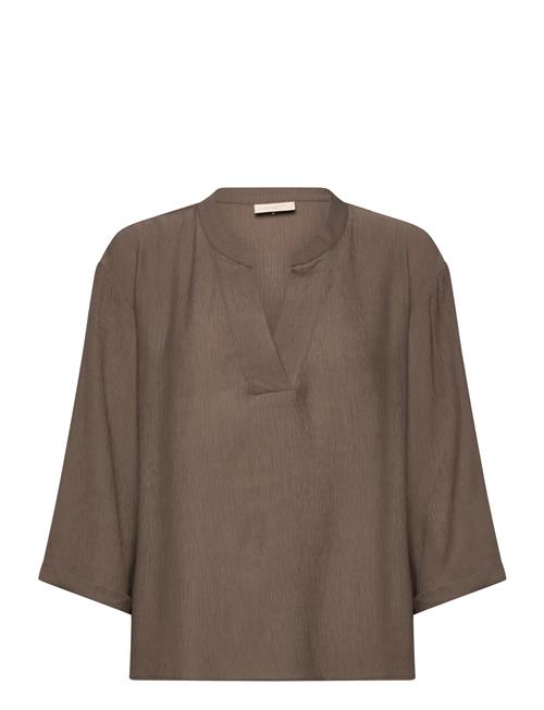 Blouse From Freequent In A Light Material With A Beautiful Texture. The Blouse H FREE/QUENT Brown