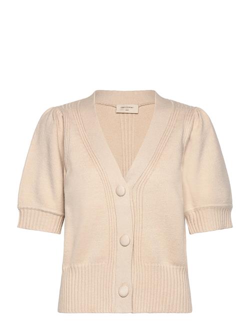 Cardigan From Freequent In A Soft, Knitted Material With Elegant, Ribbed Details FREE/QUENT Beige