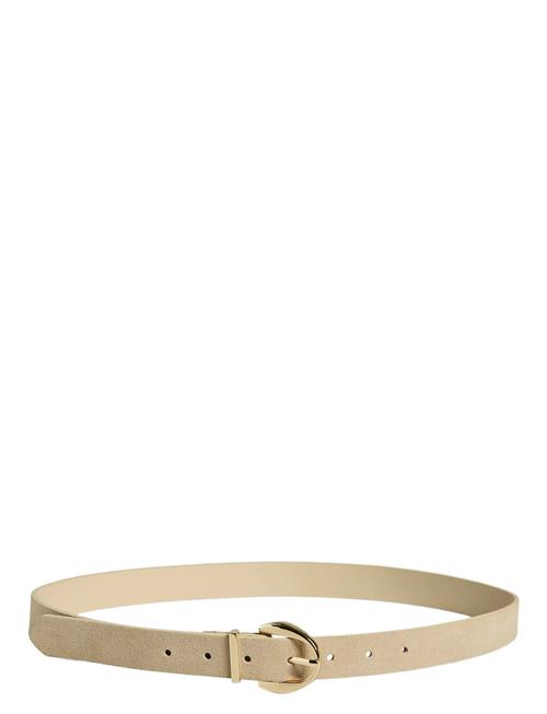 Pclinea Suede Jeans Belt Kca Pieces Beige