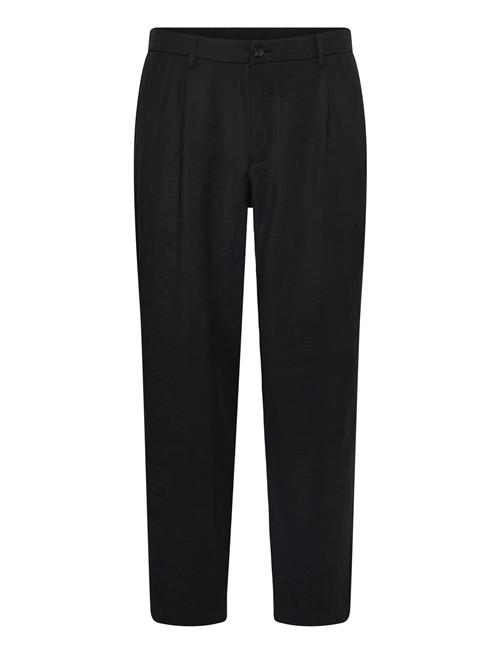 Straight-Fit Pleated Trousers Mango Black