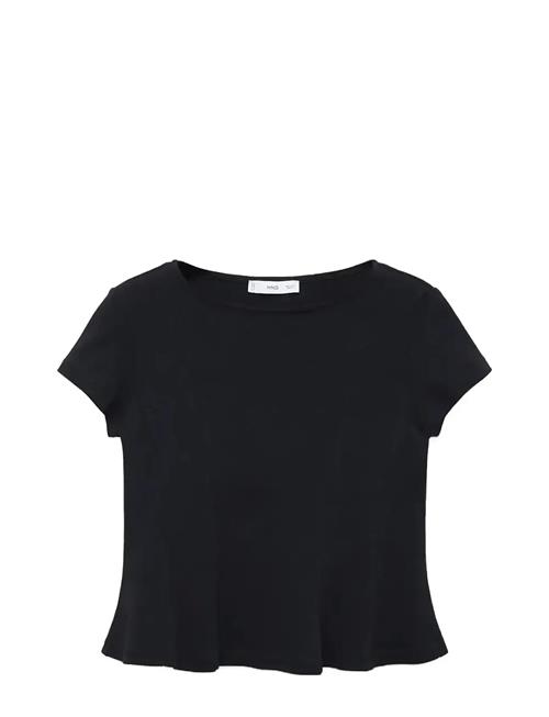 A-Line Cotton Tee Mango Black