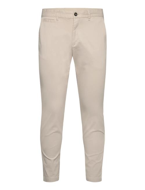 Prato Cropped Tapered Chino Trousers Mango Beige