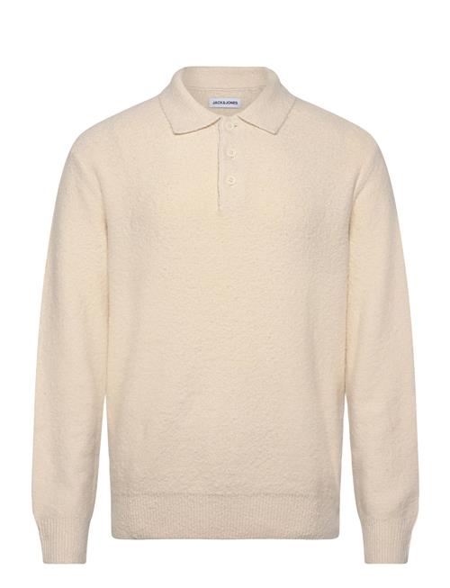 Jack & Jones Jjspence Knit Polo Ls Jack & J S Cream