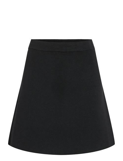 Visway Short A-Line Knit Skirt Vila Black