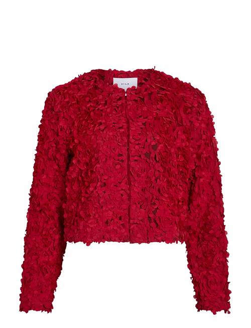 Virosie L/S Cardigan/Dc/R Vila Red