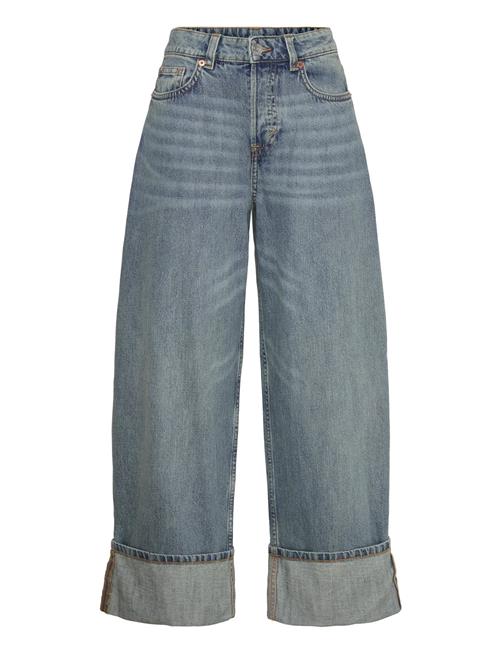 Peggy Low Rise Loose Baggy Leg Jeans Monki Blue