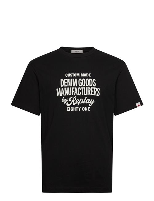 T-Shirt Relaxed Replay Black