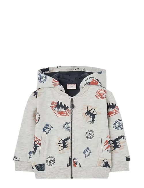 Fleece Jacket Printed Boboli Grey