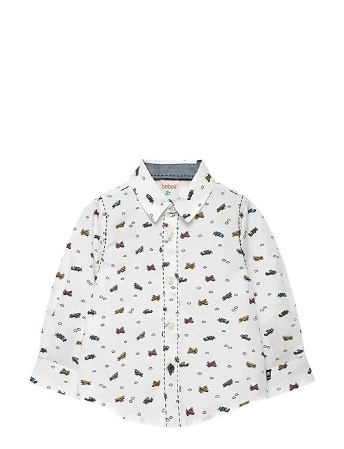 Poplin Shirt Printed Boboli White
