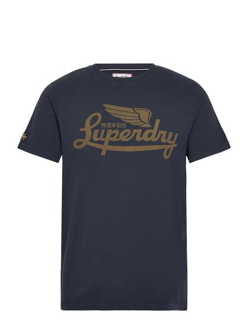 Heritage Brand Relaxed Tee Superdry Navy
