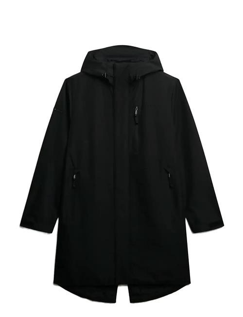 Hooded Tech Fishtail Parka Superdry Sport Black