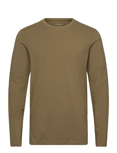 Basic O-Neck Stretch Tee L/S Lindbergh Khaki