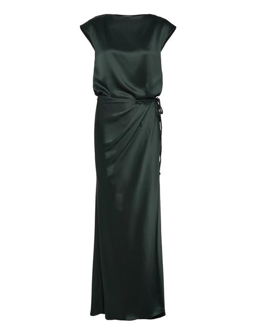 Yui Satin Wrap Dress Ahlvar Gallery Green