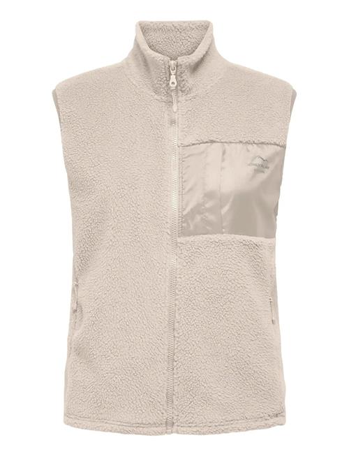 Onpcloud Hn Fz Ls Fleece Waistcoat Only Play Cream
