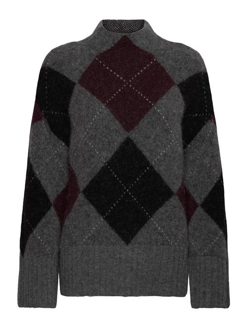 Idalia Argyle Sweater Twist & Tango Grey