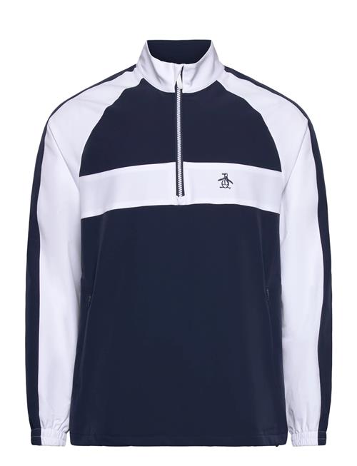 Long Sleeve 1/4-Zip Colour Block Jacket Original Penguin Golf Navy