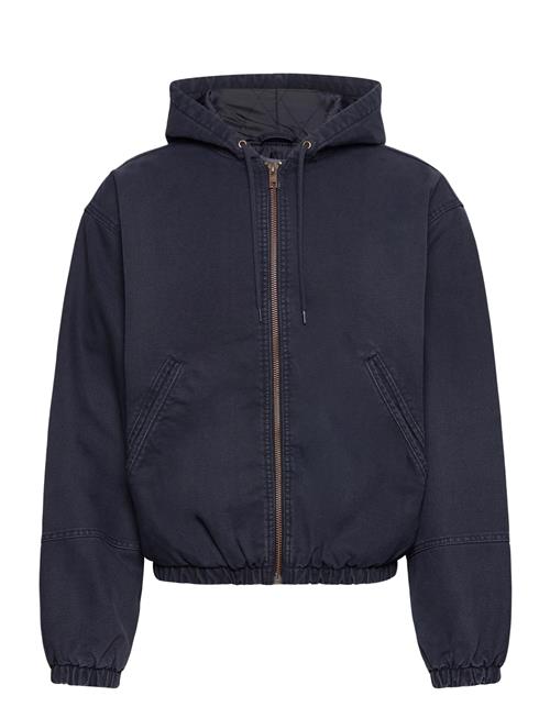 Hooded Bomber Jacket Weekday Navy
