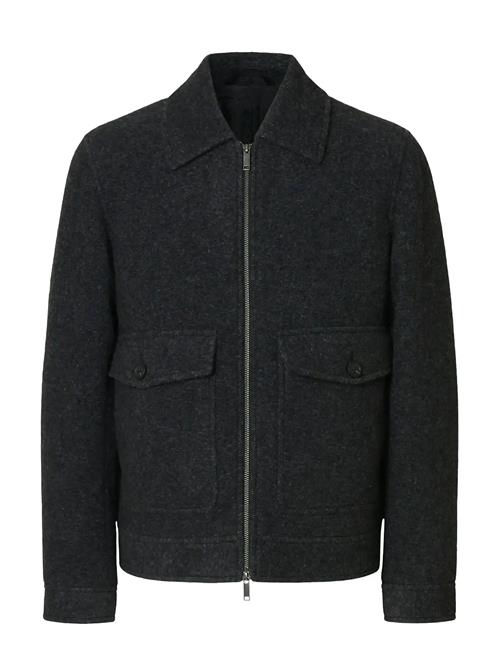 Slhjakob Wool Blend Jkt Selected Grey