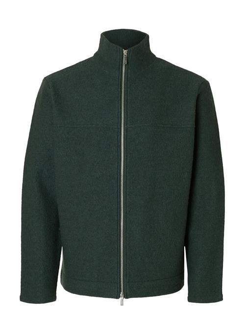 Slhnealy Ls Knit Full Zip Cardigan Selected Khaki