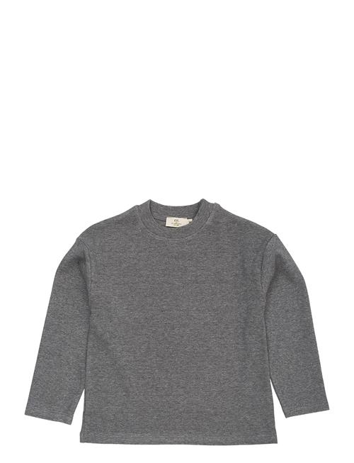 Modal Rib Ls Blouse W. Drop Shoulder Copenhagen Colors Grey