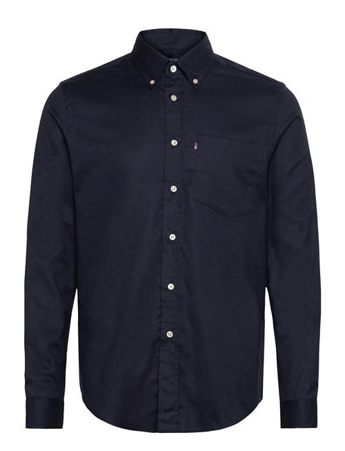 Casual Solid Flannel B.d Shirt Lexington Clothing Navy