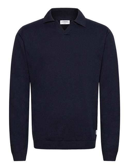 Splitneck Recycled Yarn Knit Lindbergh Navy