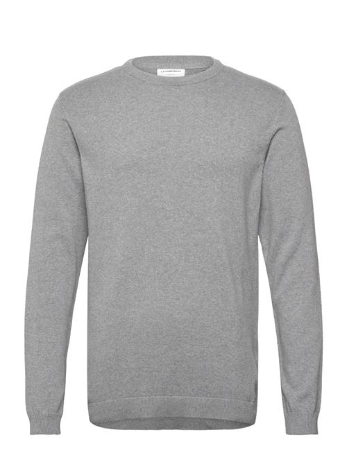 O Neck Recycled Yarn Knit Lindbergh Grey