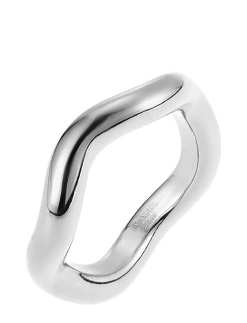 Wave Ring Steel - 18 By Jolima Silver
