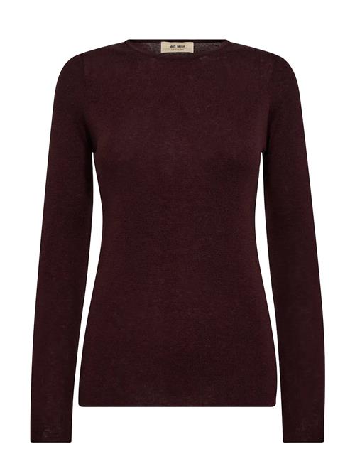 Mmbouch O-Neck Knit MOS MOSH Burgundy