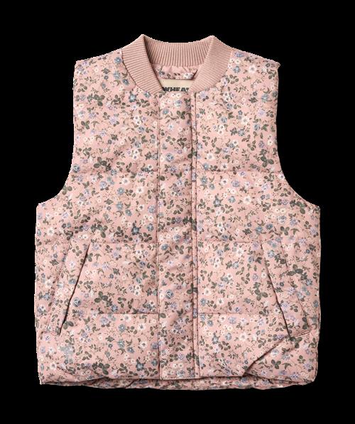 Wheat Lakas Puffer-vest Rose Powder Flowers  Rose Powder Flowers 110 cm  Lyserød  110 cm  kvinde