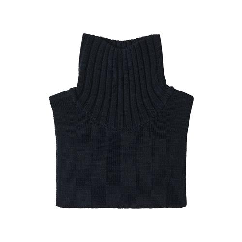 FUB Halsedisse I Uld Ecru/dark Navy  Ecru/Dark Navy-120/150 cm Wool Marineblå  120/150 cm  Unisex