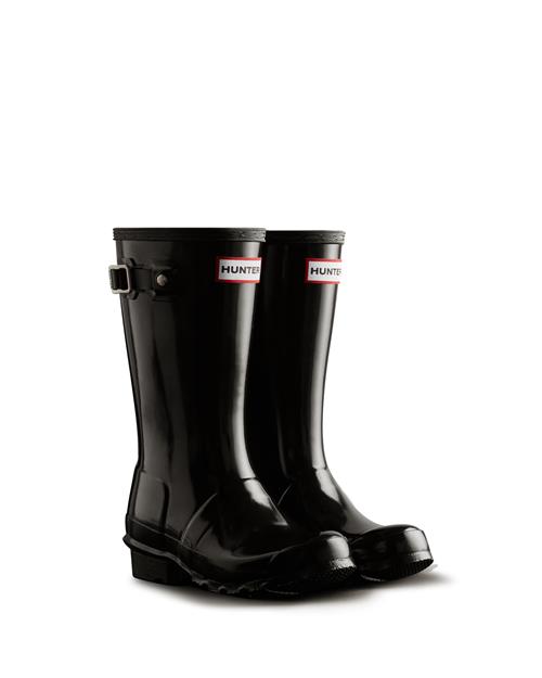 Hunter Junior Originals Gloss Gummistøvler Black  Black 34 EU  Sort  34 EU  Unisex