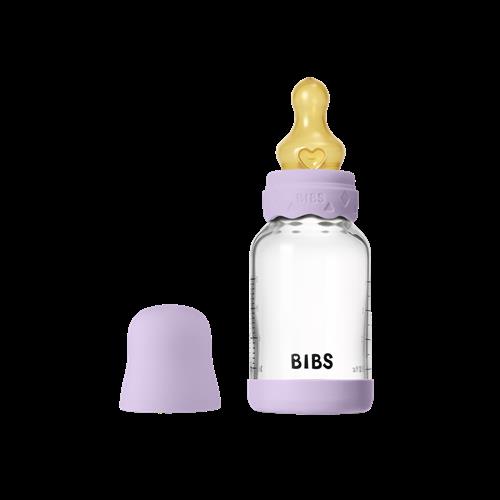 BIBS Boheme Babyflaske I Glas 120 Ml Violet Sky  Violet Sky 120 ml  Lilla  One Size  Unisex