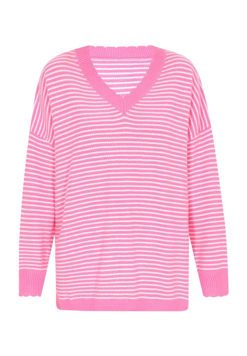 MYMO Pullover  pink / hvid