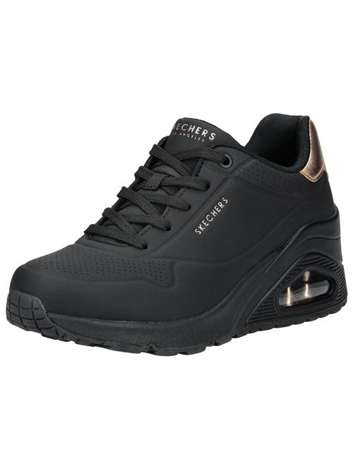 SKECHERS Sneaker low 'Uno Wedge - Hi Steps'  guld / sort