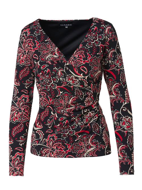 KOROSHI Shirts  rød / sort / hvid