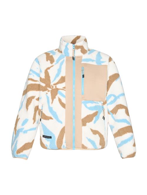 ICEPEAK Funktionsfleecejakke 'ADDIAS'  camel / himmelblå / naturhvid