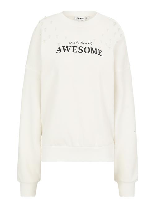 Only Tall Sweatshirt 'ONLJENNA'  sort / hvid