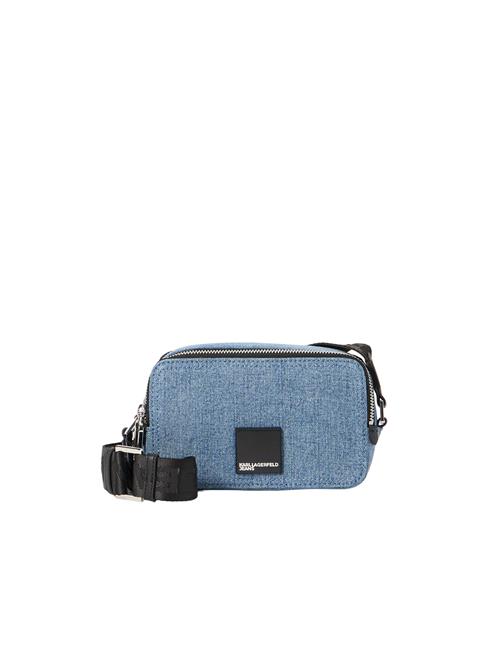 KARL LAGERFELD JEANS Skuldertaske  blue denim / sort