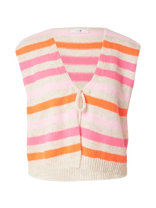 Hailys Strikvest 'El44li'  kit / orange / lyserød / lys pink