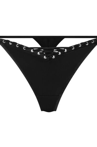 Hunkemöller Pina g-streng med høj benudskæring sort