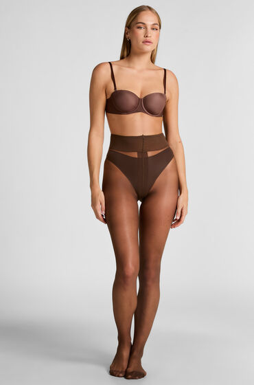 Hunkemöller Strømpebukser 15 Denier Second Skin Brown