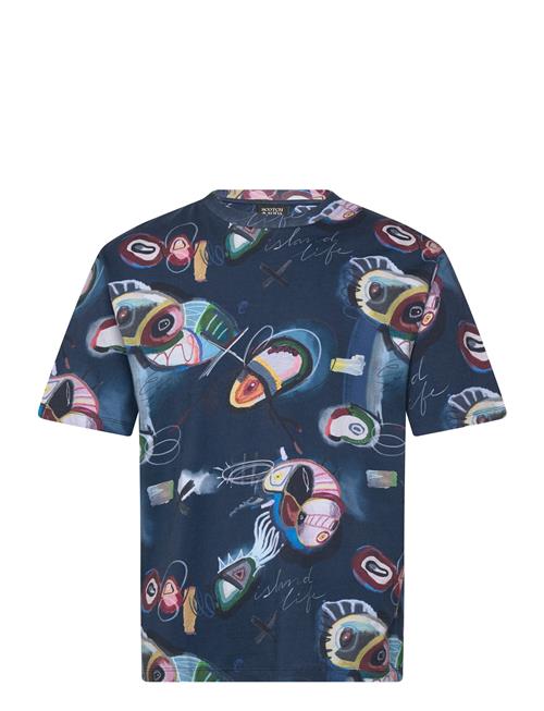 Relaxed-Fit Aop T-Shirt Scotch & Soda Patterned