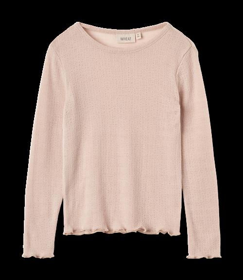 Wheat Alli Langærmet Uld-silke-T-shirt Pale Lilac  Pale Lilac 104 cm  Lyserød  104 cm  kvinde