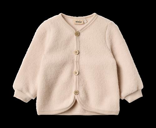 Wheat Kari Cardigan I Uldfleece Pale Lilac  Pale Lilac 74 cm  Lyserød  74 cm  kvinde