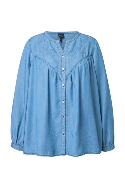 Ulla Popken Bluse  blue denim