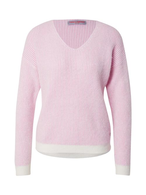 Frieda & Freddies NY Pullover  lys pink / hvid